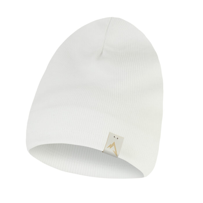 czapka jednowarstwowa dziecięcy biały prążek bawełniany