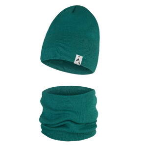 Komplet Czapka Komin Jednowarstwowy - Morski