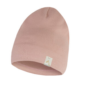 czapka dziecieca jednowarstwowa brudny róż
