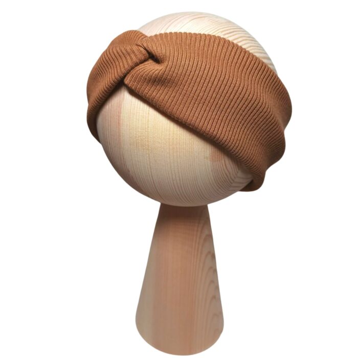 opaska dziecieca z przeplotką brązowy