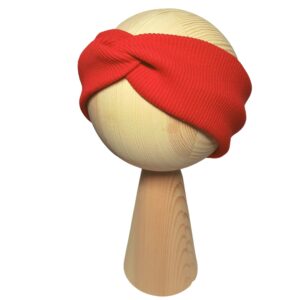 opaska dziecieca z przeplotką czerwony