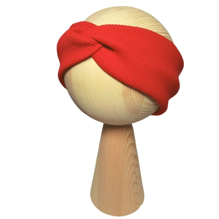 opaska dziecieca z przeplotką czerwony