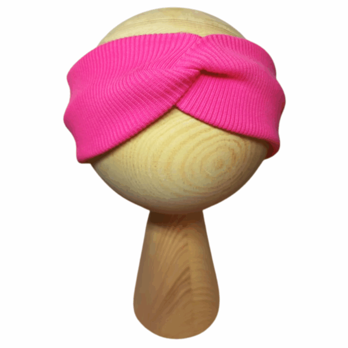 opaska dziecieca z przeplotką fuksjowy