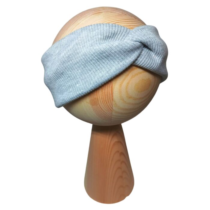 opaska dziecieca z przeplotką szara